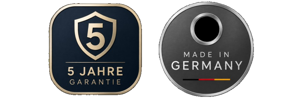 5 Jahre Garantie und Made in Germany